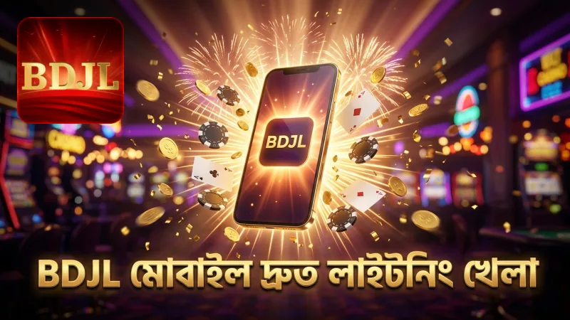মোবাইল থেকে BDJL প্ল্যাটফর্মে দ্রুত লাইটনিং রুলেট খেলার সুবিধা।